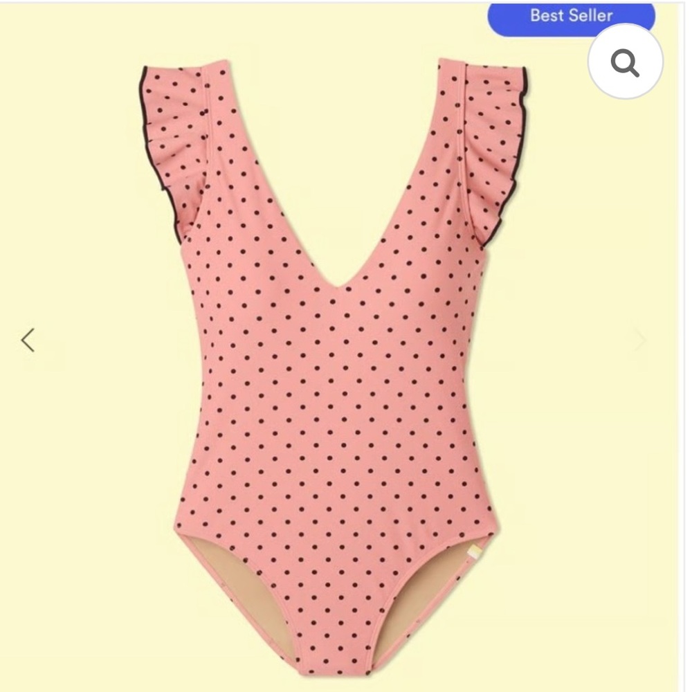 Summersalt Pink and Black Polka Dot Swimsuit